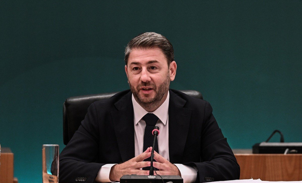 Συνέντευξη τύπου του Προέδρου του ΠΑΣΟΚ - Κινήματος Αλλαγής, Νίκου Ανδρουλάκη στο Ζάππειο Μέγαρο, Τετάρτη 20 Σεπτεμβρίου 2023. 
(ΤΑΤΙΑΝΑ ΜΠΟΛΑΡΗ/EUROKINISSI)