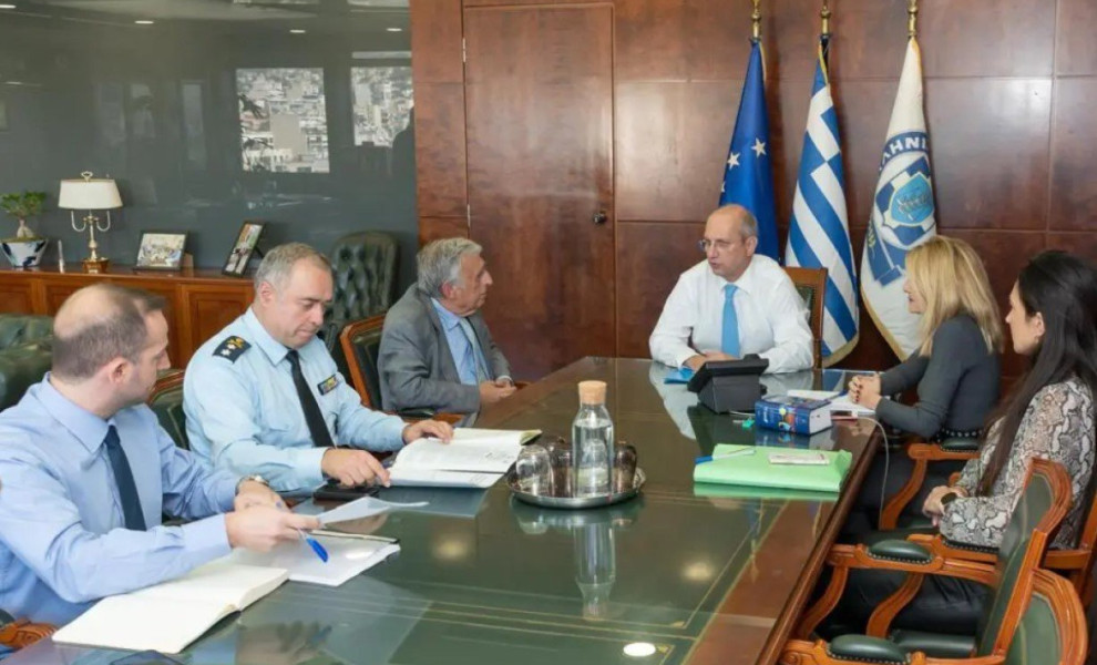 Συνάντηση του Υπουργού Προστασίας του Πολίτη, κ. Γιάννη Οικονόμου, με τον Πρόεδρο της Αρχής Προστασίας Δεδομένων