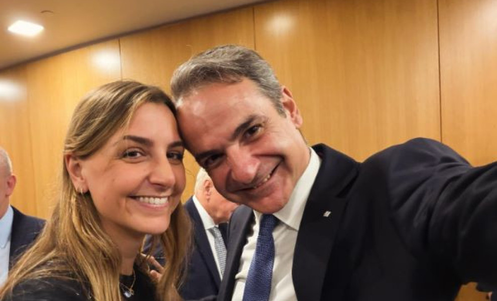 Η selfie που ανέβασε ο πρωθυπουργός στο Instagram με την κόρη του, Σοφία/Φωτ. INSTAGRAM.