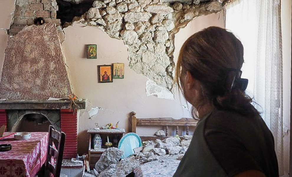 ΙΣΧΥΡΕΣ ΣΕΙΣΜΙΚΕΣ ΔΟΝΗΣΕΙΣ ΣΤΗΝ Β.ΕΥΒΟΙΑ -ΖΗΜΙΕΣ ΚΑΙ ΚΑΤΟΛΙΣΘΗΣΕΙΣ - ΔΑΦΝΟΥΣΑ (ΦΩΤΟ: ΘΟΔΩΡΗΣ ΝΙΚΟΛΑΟΥ/ EUROKINISSI)
