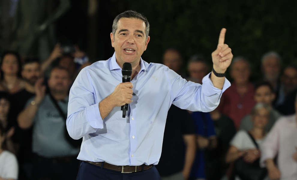 ΟΜΙΛΙΑ ΤΟΥ ΠΡΟΕΔΡΟΥ ΤΗΣ ΕΛ.Α.Σ. ΑΛΕΞΗ ΤΣΙΠΡΑ ΣΕ ΕΚΔΗΛΩΣΗ ΣΤΗ ΝΙΚΑΙΑ ΜΕ ΘΕΜΑ "ΤΩΡΑ ΜΙΛΑΜΕ" (ΦΩΤΟ: ΓΙΩΡΓΟΣ ΚΟΝΤΑΡΙΝΗΣ / EUROKINISSI)