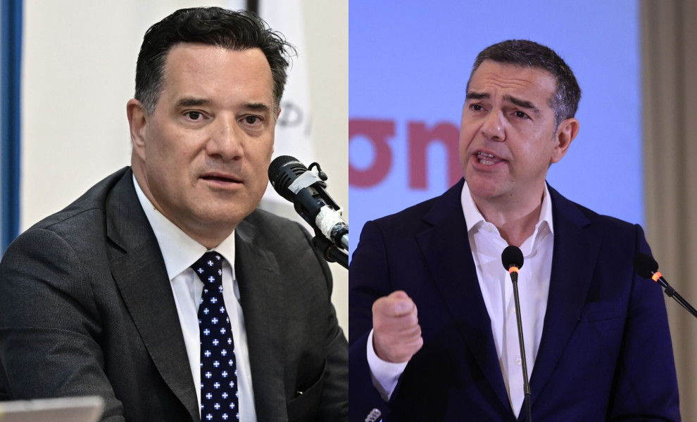 Άδωνις Γεωργιάδης, Αλέξης Τσίπρας / Φωτ.: Eurokinissi