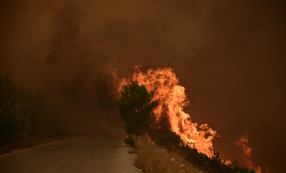 ΠΥΡΚΑΓΙΑ ΣΤΗΝ ΠΕΡΙΟΧΗ ΤΗΣ ΔΟΜΒΡΑΙΝΑΣ ΣΤΗΝ ΒΟΙΩΤΙΑ (ΦΩΤΟ: ΜΙΧΑΛΗΣ ΚΑΡΑΓΙΑΝΝΗΣ/EUROKINISSI)