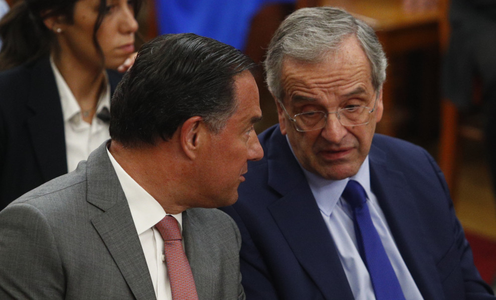 Άδωνις Γεωργιάδης, Αντώνης Σαμαράς / Eurokinissi (φωτογραφία αρχείου)