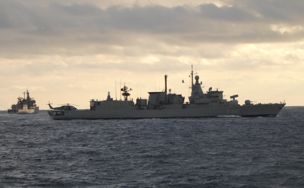 Εικόνα από άσκηση με τη συμμετοχή του Πολεμικού Ναυτικού (Eurokinissi) Εικόνα από άσκηση με τη συμμετοχή του Πολεμικού Ναυτικού (Eurokinissi)