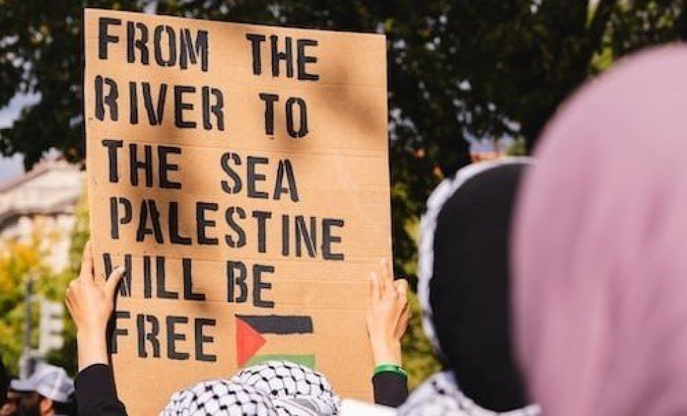 Σύνθημα για την Παλαιστίνη/ Unsplash