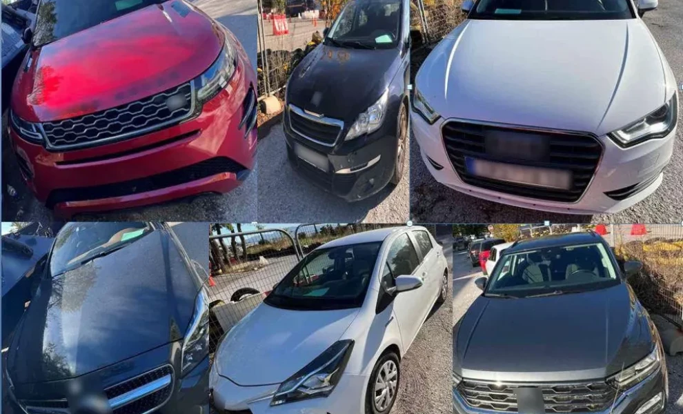 Εικόνα της ΕΛΑΣ από τα κλεμμένα ΙΧ