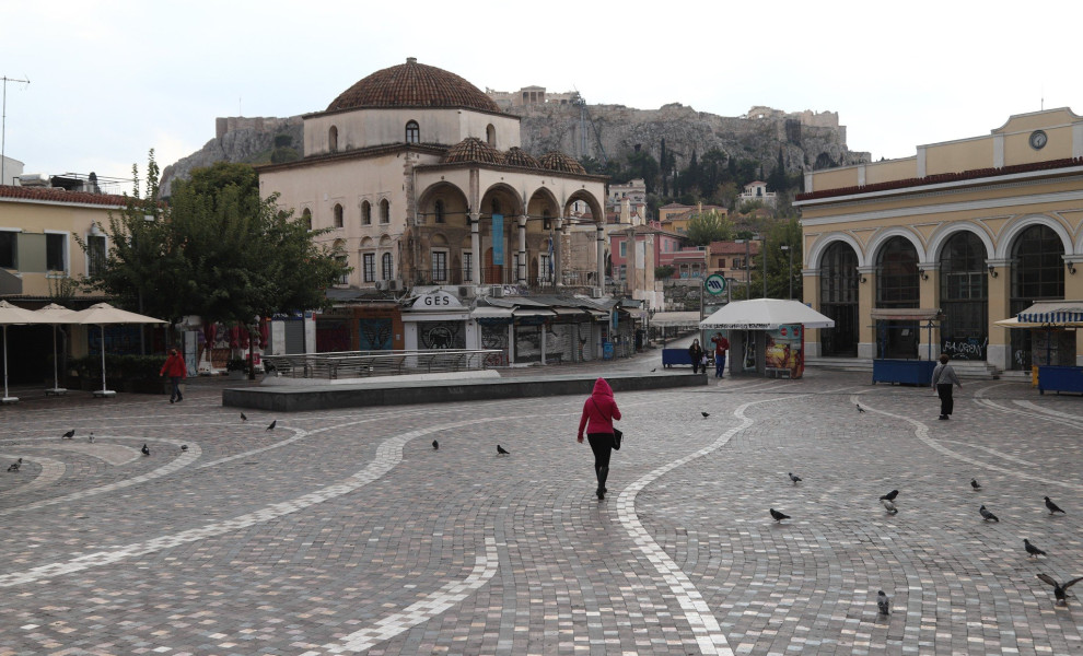 Εικόνα από την  πλατεία στο Μοναστηράκι (φωτο αρχείου: Eurokinissi)