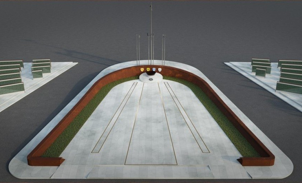 Εικόνα από τη μακέτα του μνημείου πεσόντων (φωτο: ΓΕΕΘΑ)