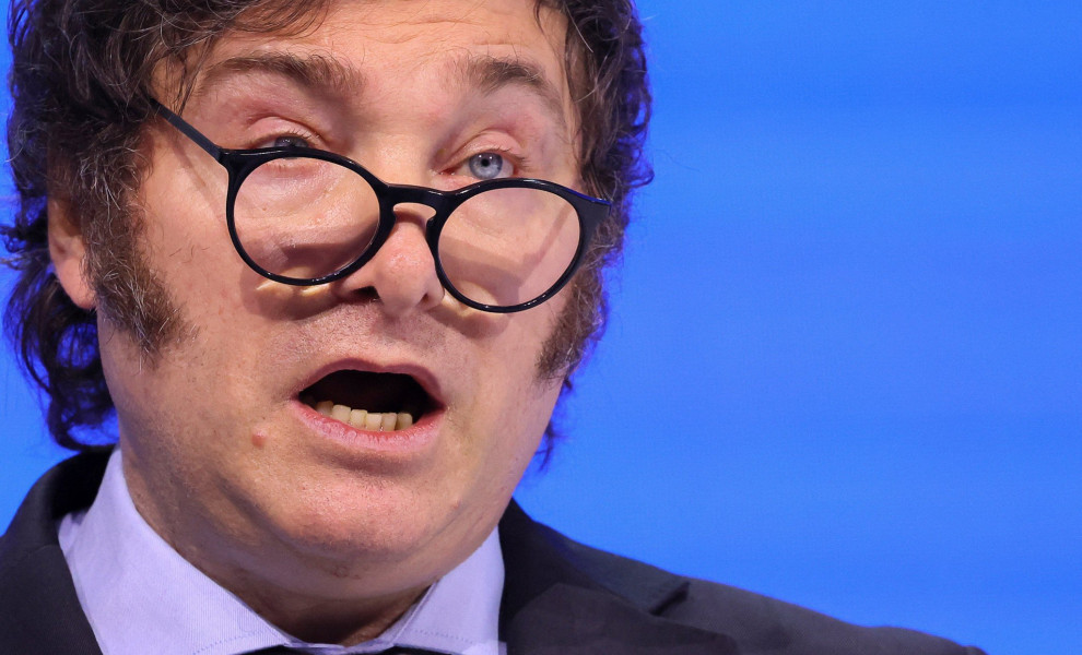 Μιλέι κατά Σοσιαλισμού στο 54ο Παγκόσμιο Οικονομικό Φόρουμ στο Νταβός / Reuters