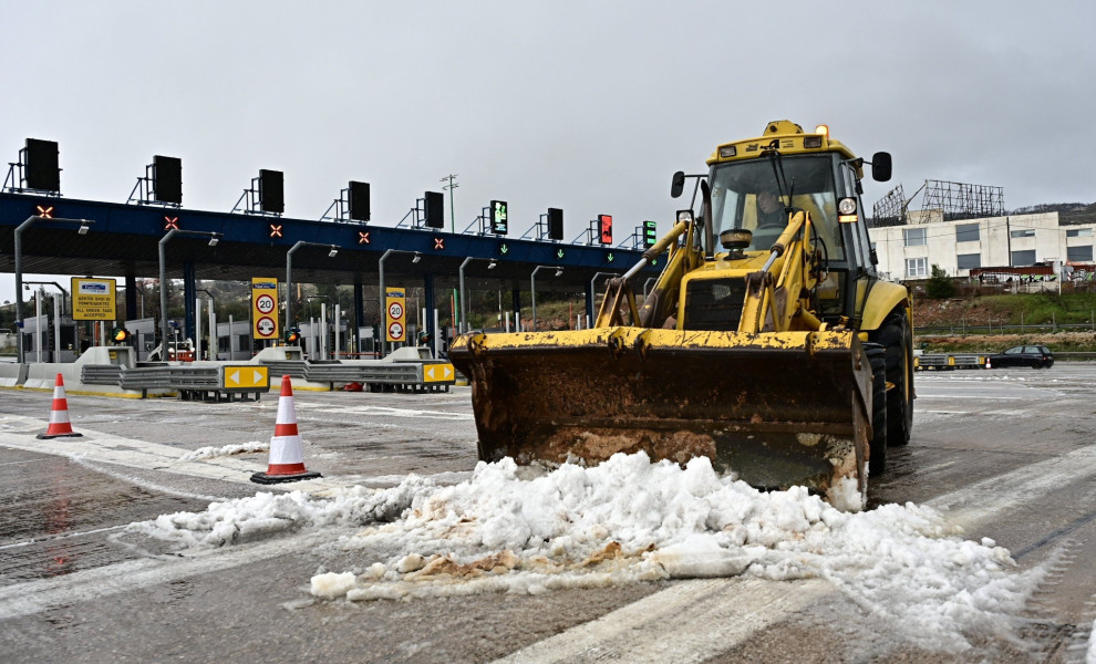 Χιονόπτωση στην Αττική/φωτό eurokinissi