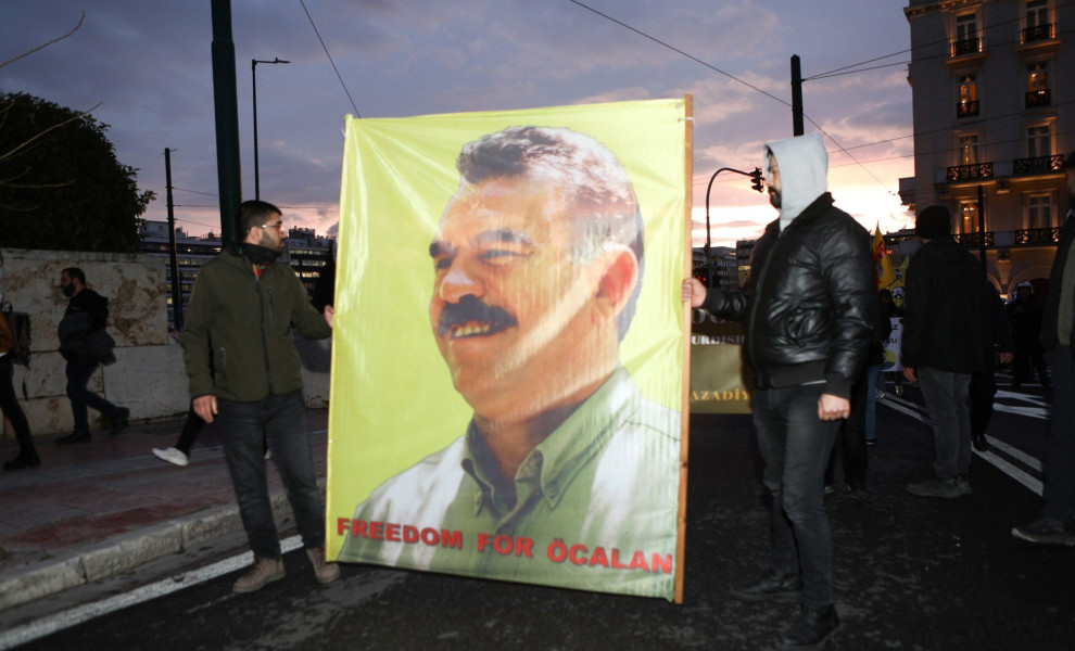 Φώτο αρχείου - Διαδήλωσ Κούρδων για τον Οτσαλάν στην Αθήνα / intime