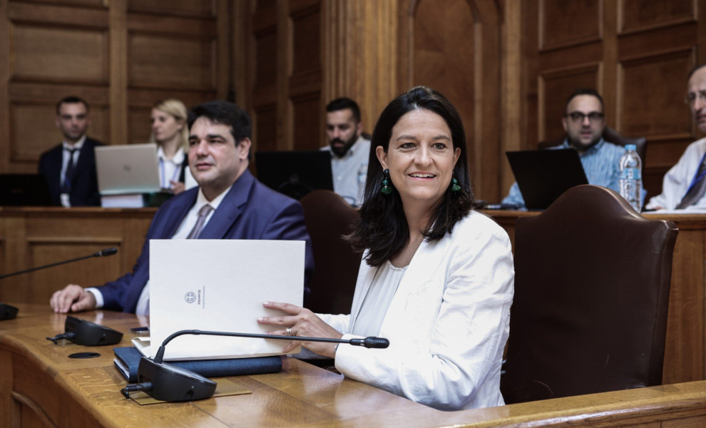 Επεξεργασία και εξέταση του σχεδίου νόμου του Υπουργείου Εσωτερικών: "Άρση περιορισμών για την εγγραφή στους ειδικούς εκλογικούς καταλόγους εκλογέων εξωτερικού", Πέμπτη 20 Ιουλίου 2023.
(ΒΑΣΙΛΗΣ ΡΕΜΠΑΠΗΣ/EUROKINISSI)