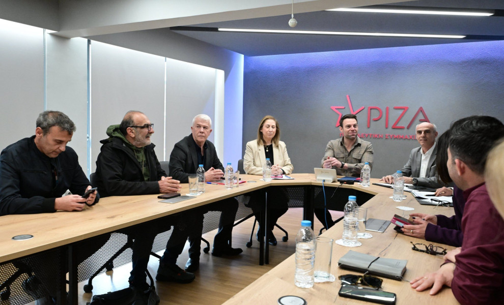 Συνάντηση του Στέφανου Κασσελάκη με την εκτελεστική επιτροπή της ΑΔΕΔΥ/Eurokinissi