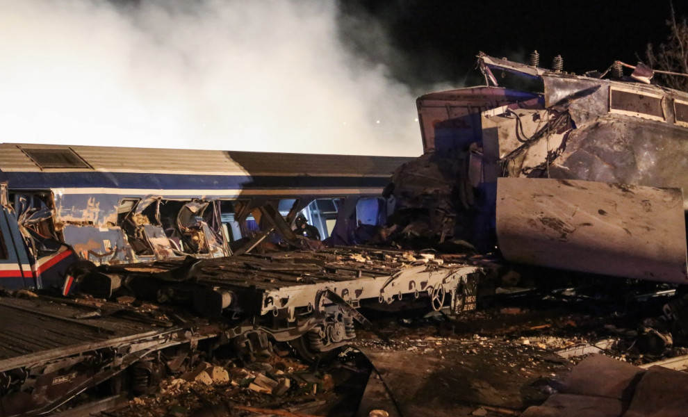 Οι πρώτες ώρες μετά το τραγικό δυστύχημα των Τεμπών / Eurokinissi