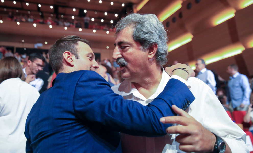 Ο Στέφανος Κασσελάκης με τον Παύλο Πολάκη/eurokinissi