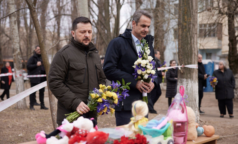 Κυριάκος Μητσοτάκης και Βολοντίμιρ Ζελένσκι στην Οδησσό