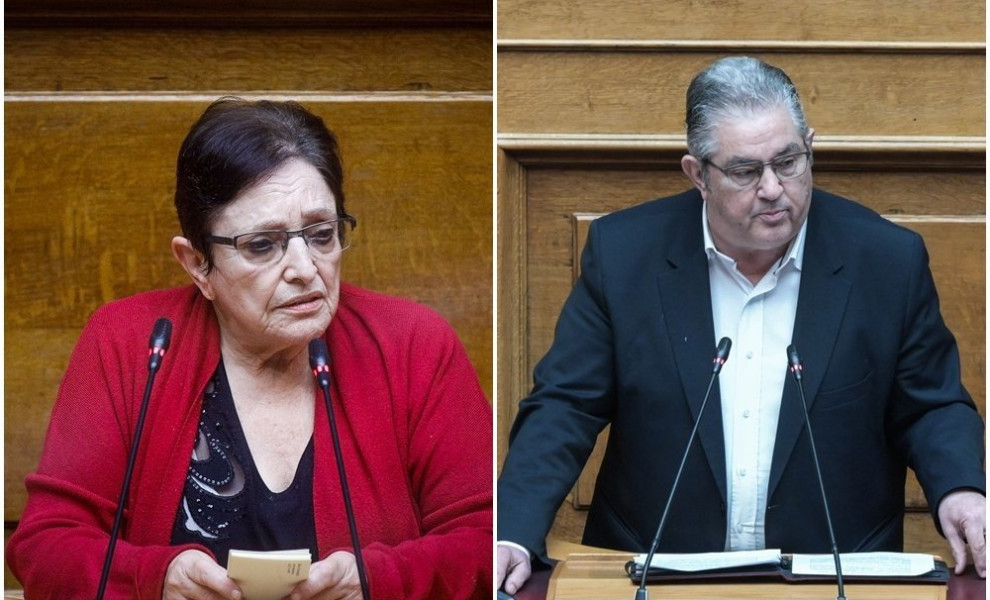 Στήριξη στον Δημήτρη Κουτσούμπα από την Αλέκα Παπαρήγα για τους sugar daddies / Φωτ. Eurokinissi Στήριξη στον Δημήτρη Κουτσούμπα από την Αλέκα Παπαρήγα για τους sugar daddies / Φωτ. Eurokinissi