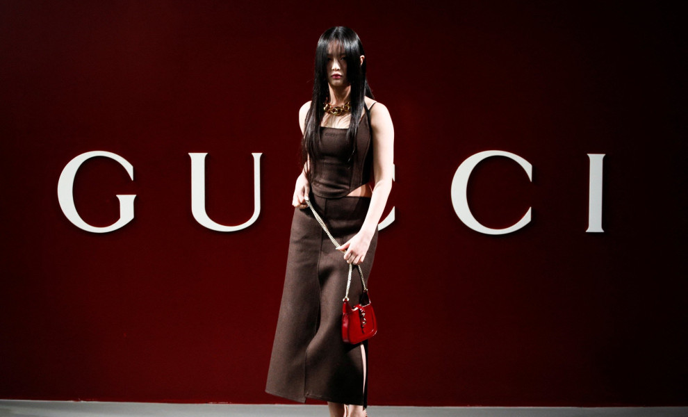 Λογότυπο του ιταλικού οίκου μόδας Gucci / Reuters