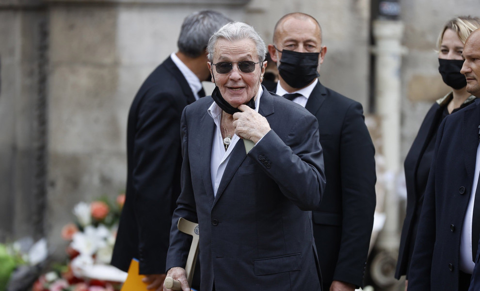 Ο Αλέν Ντελόν (φωτο: ΑΠΕ-ΜΠΕ/EPA/IAN LANGSDON)