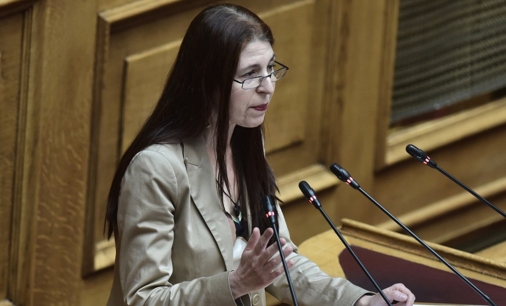 Η Αγγελική Δεληκάρη / Φωτ.: Intime