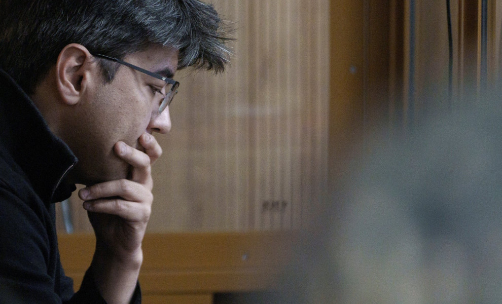 Ο Κουαντίκ Μπισιμπάγεφ ακούει με κατεβασμένο κεφάλι την ποινή που του επιβλήθηκε / REUTERS