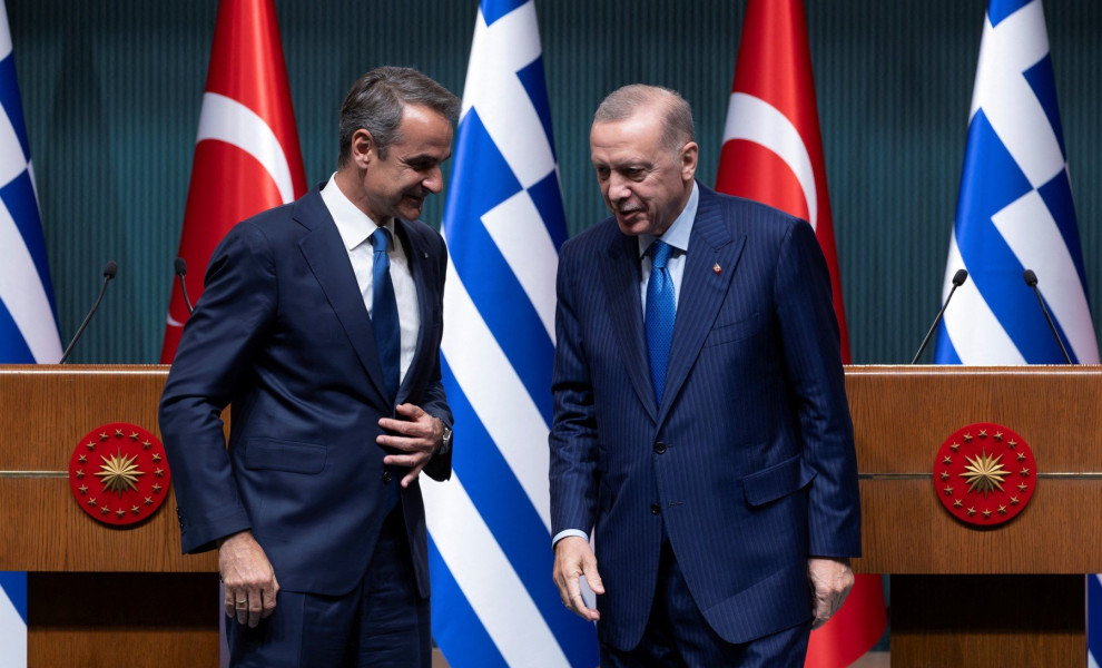 Κυριάκος Μητσοτάκης και Ταγίπ Ερντογάν μετά από τις δηλώσεις στην Άγκυρα / Reuters