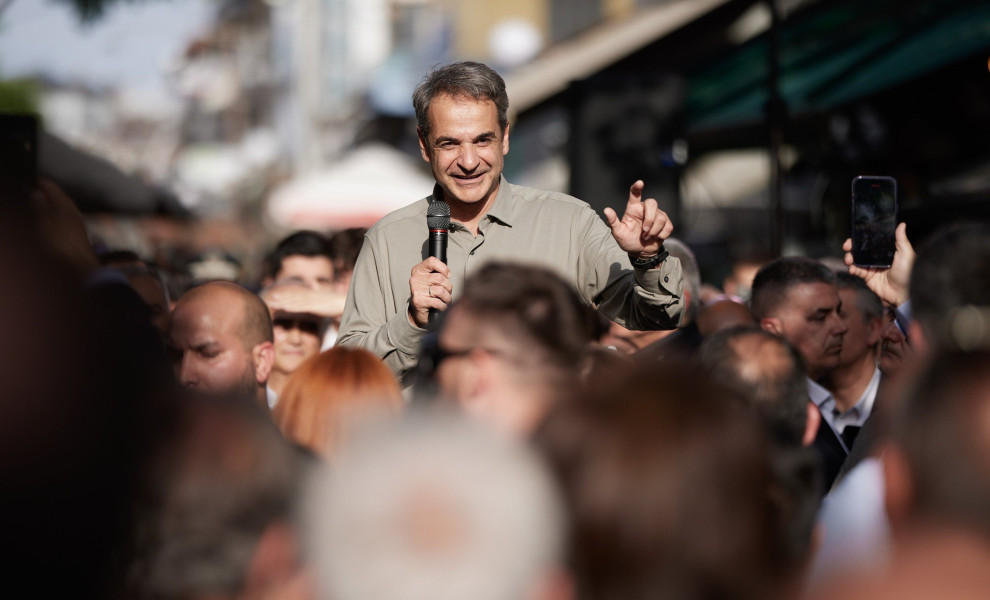 Ο Κυριάκος Μητσοτάκης στα Γιαννιτσά / ΔΗΜΗΤΡΗΣ ΠΑΠΑΜΗΤΣΟΣ/ΓΡΑΦΕΙΟ ΤΥΠΟΥ ΠΡΩΘΥΠΟΥΡΓΟΥ/EUROKINISSI