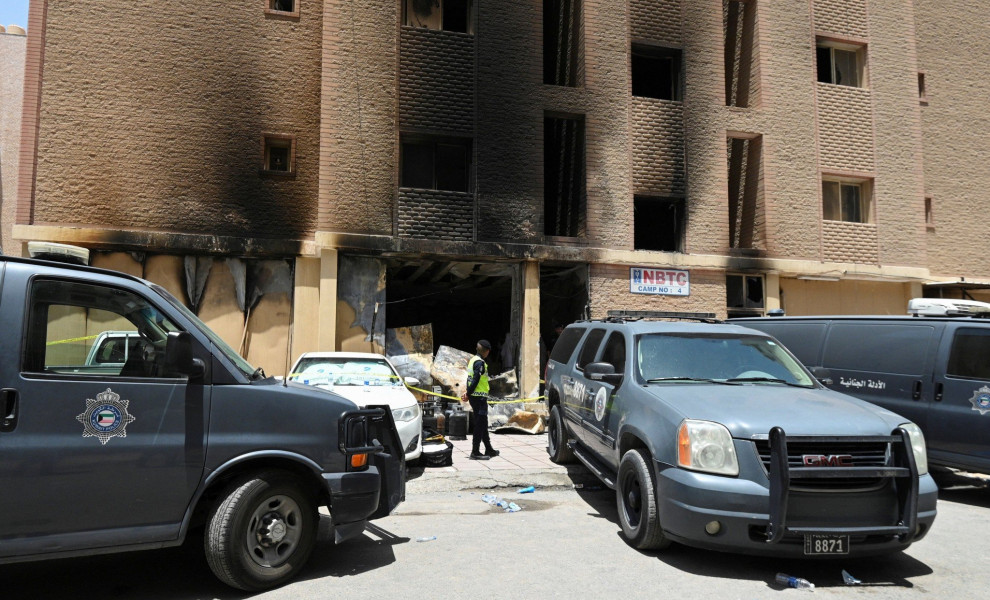 Το κτίριο στην πόλη Μανγκάφ, όπου τουλάχιστον 35 άνθρωποι έχασαν τη ζωή τους / REUTERS