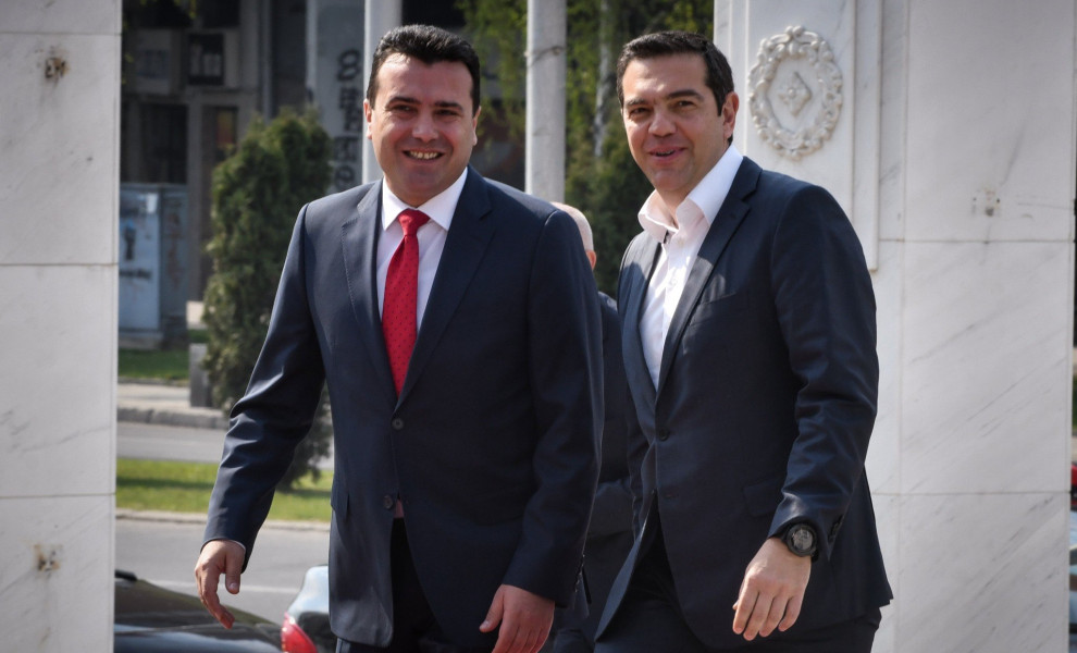 Αλέξης Τσίπρας και Ζόραν Ζάεφ στη Βόρεια Μακεδονία / Φωτ. Αρχείου Eurokinissi