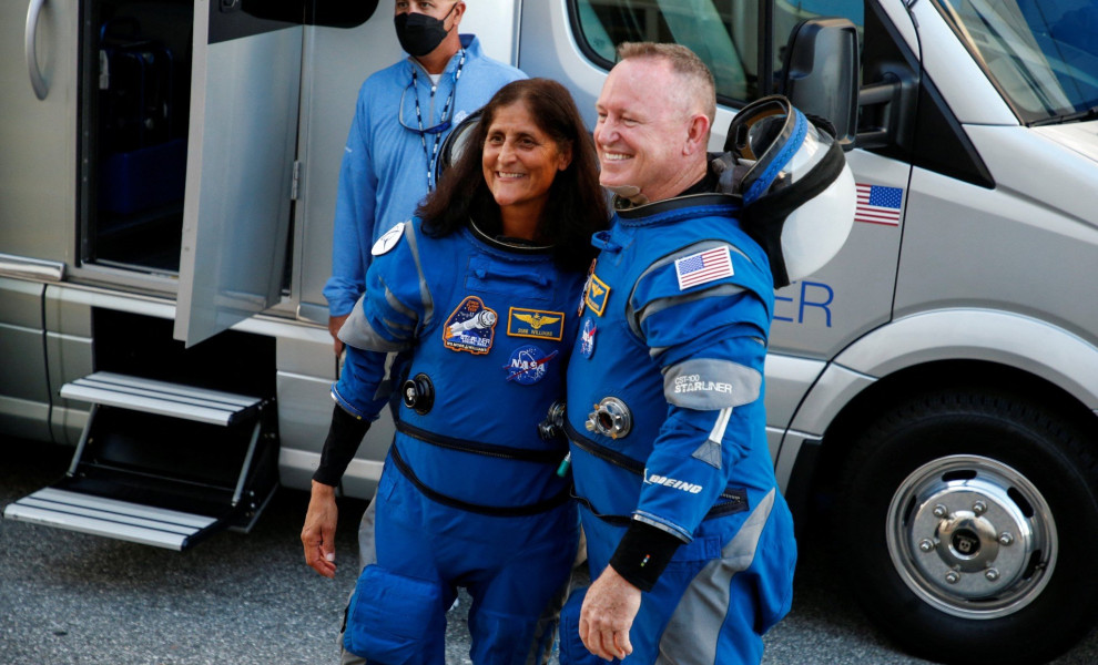 Οι εγκλωβισμένοι αστροναύτες του Starliner / πηγή: Reuters