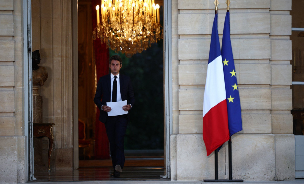 Ο τελών υπό παραίτηση Γάλλος πρωθυπουργός Γκαμπριέλ Ατάλ / Φωτ.: Reuters