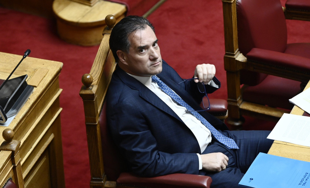 Ο Άδωνις Γεωργιάδης στη Βουλή / Φωτ. Αρχείου Intime