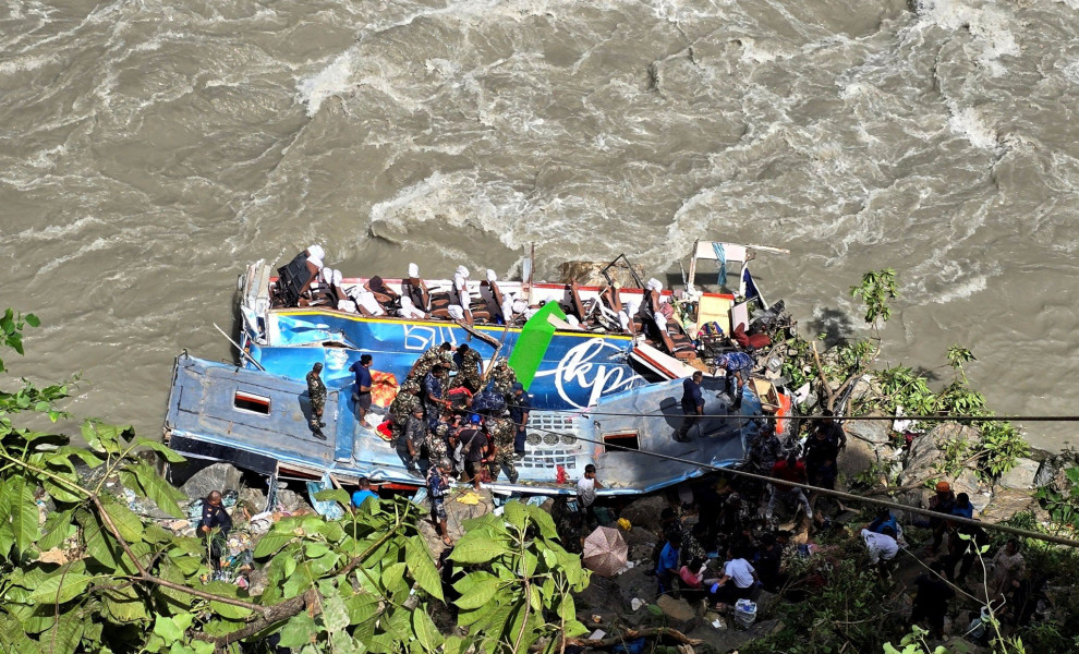 Ο τόπος της τραγωδίας στο Νεπάλ / REUTERS