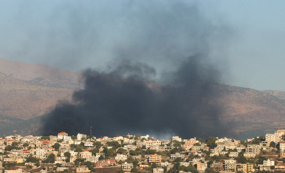 Εικόνα από το χτύπημα των ισραηλικών δυνάμεων στον Λίβανο / REUTERS