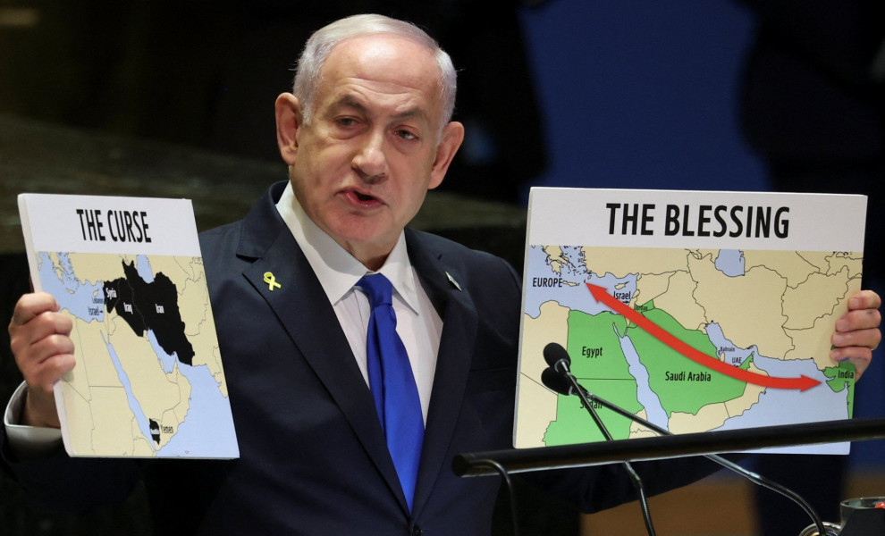 «Η κατάρα» και «Η ευλογία» της Μέσης Ανατολής στην επιθετική ομιλία Νετανιάχου στον ΟΗΕ / Reuters