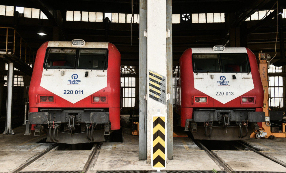 Απεργία των εργαζομένων της Hellenic Τrain / φωτ. αρχείου Eurokinissi