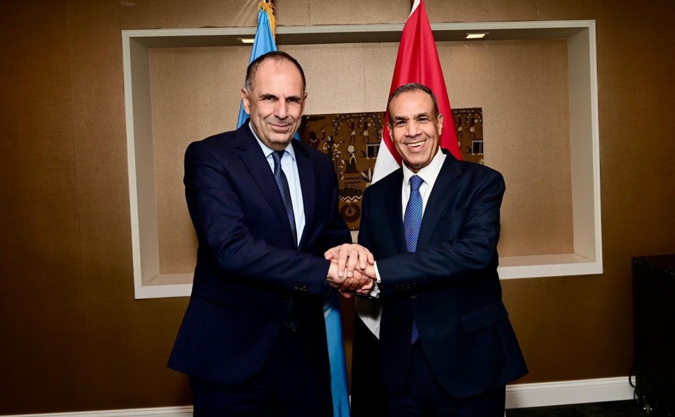 Οι κκ Γιώργος Γεραπετρίτης και Badr Abdelatty Οι κκ Γιώργος Γεραπετρίτης και Badr Abdelatty