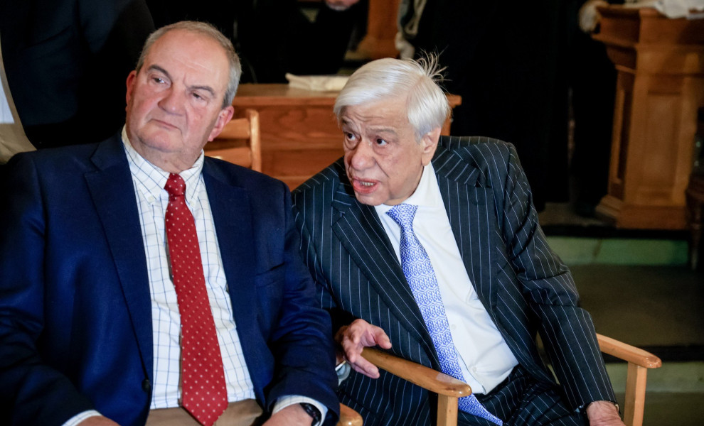 Ο Κώστας Καραμανλής και ο Προκόπης Παυλόπουλος / Eurokinissi