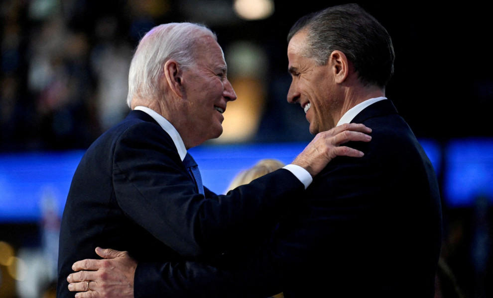 Ο Τζο Μπάιντεν με τον γιο του Χάντερ / Φωτ.: Reuters