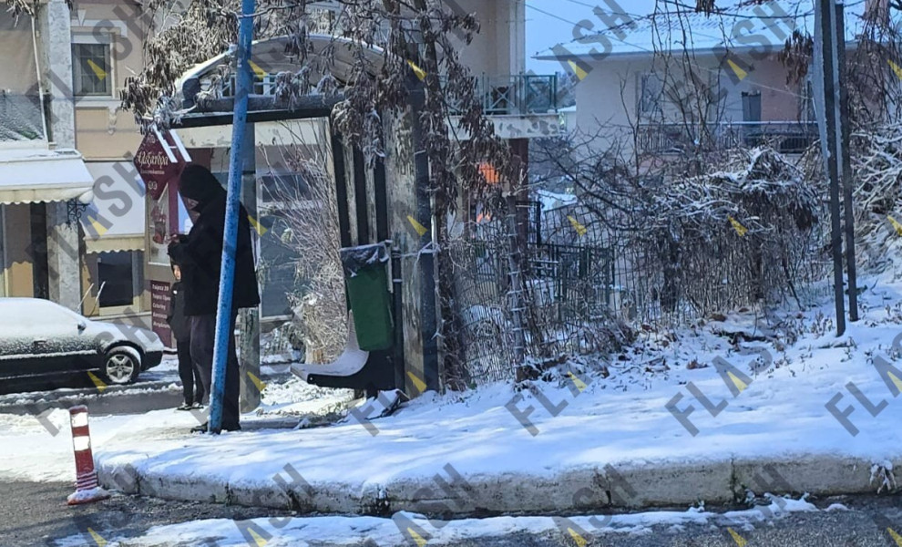 Στα λευκά ο Χορτιάτης / Φωτ.: flash.gr