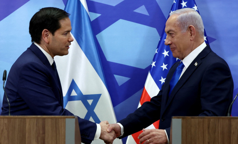 Ο Αμερικανός υπουργός Εξωτερικών, Μάρκο Ρούμπιο και ο Ισραηλινός πρωθυπουργός Μπενιαμίν Νετανιάχου / Reuters