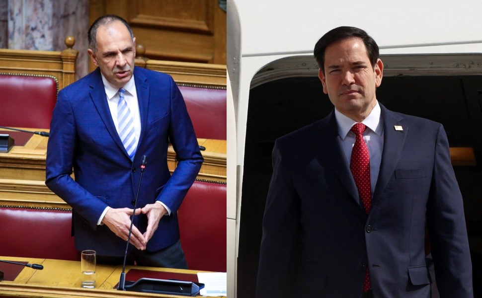 Γιώργος Γεραπετρίτης, Μάρκο Ρούμπιο / Φωτ.: Eurokinissi, Reuters