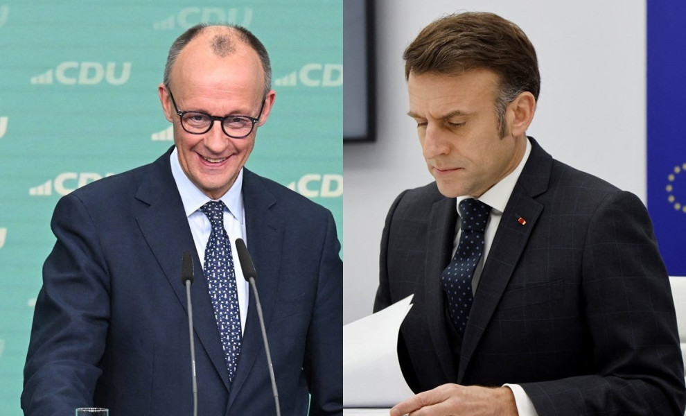 Φρίντριχ Μερτς - Εμμανουέλ Μακρόν / Reuters