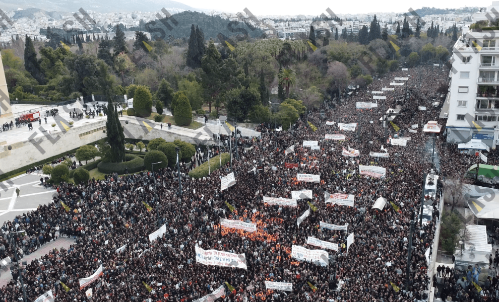 Το μεγαλειώδες συλλαλητήριο της Αθήνας για τα δυο χρόνια από την εθνική τραγωδία των Τεμπών