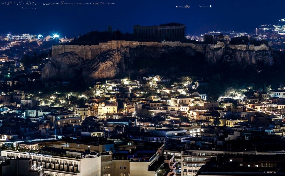 Κλειστά έμειναν τα φώτα της Ακρόπολης για την «Ώρα της Γης»/EUROKINISSI