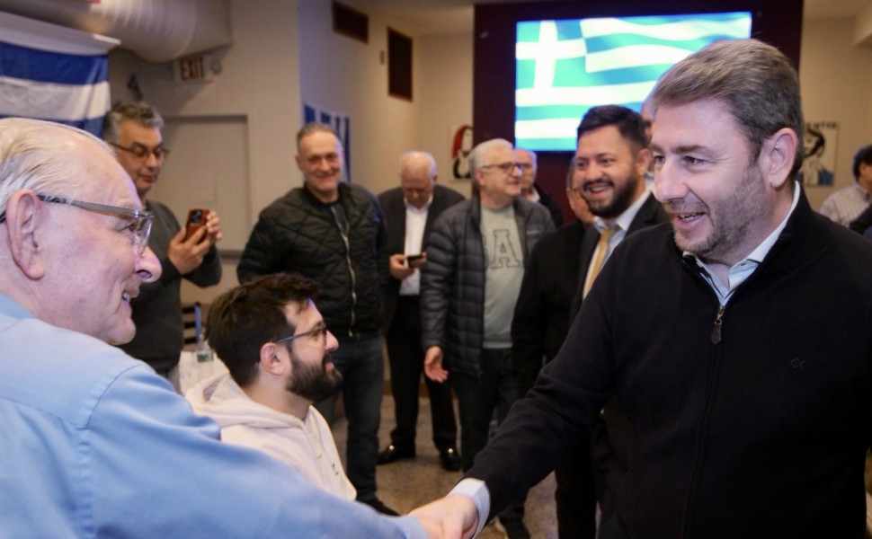 Ο Νίκος Ανδρουλάκης στην Αστόρια / Γραφείο Τύπου ΠΑΣΟΚ