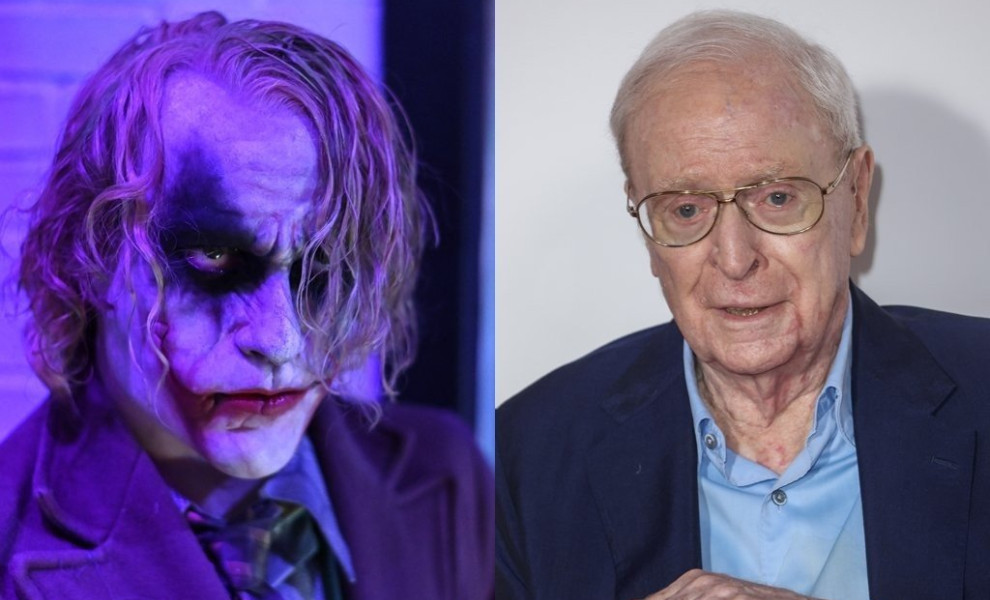 Sir Michael Caine (Photo by Mike Marsland/WireImage) - Heath Ledger (Photo by Michael Tullberg/Getty Images)