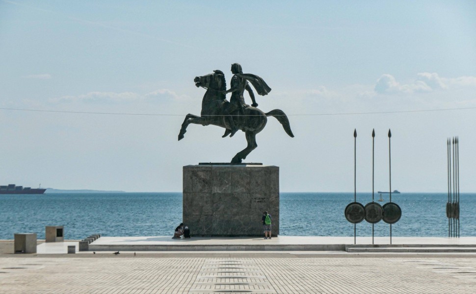 Άγαλμα του Μεγάλου Αλεξάνδρου στη Θεσσαλονίκη (IMAGO / NurPhoto)