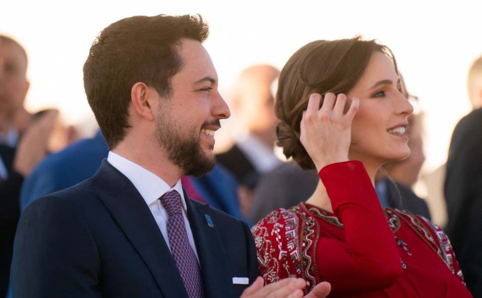 O πρίγκιπας διάδοχος του Χασεμίτικου θρόνου, Χουσεΐν, και η σύζυγός του πριγκίπισσα Ράζουα / Imago O πρίγκιπας διάδοχος του Χασεμίτικου θρόνου, Χουσεΐν, και η σύζυγός του πριγκίπισσα Ράζουα / Imago